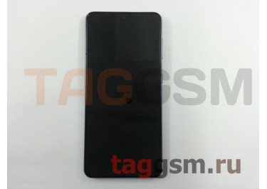 Дисплей для Samsung  SM-G991 Galaxy S21 5G + тачскрин + рамка + фронтальная камера (серый), ОРИГ100%