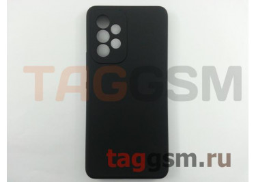 Задняя накладка для Samsung A53 5G / A536 Galaxy A53 (2022) (силикон, с защитой камеры, черная (Full Case)), ориг