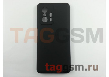 Задняя накладка для Xiaomi 11T / 11T Pro 5G (силикон, с защитой камеры, черная (Full Case)), ориг