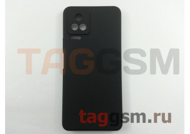 Задняя накладка для Xiaomi Poco F4 / Redmi K40S (силикон, с защитой камеры, черная (Full Case)), ориг