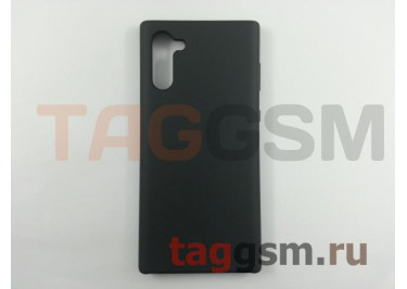 Задняя накладка для Samsung N970F Galaxy Note 10 (силикон, угольно-серая), ориг