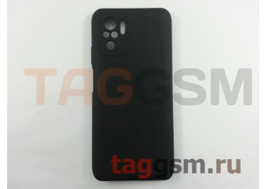 Задняя накладка для Xiaomi Redmi Note 10 / 10S 4G (силикон, с защитой камеры, черная (Full Case)), ориг