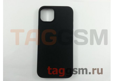 Задняя накладка для iPhone 14 Plus (силикон, черная (Full Case))