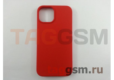 Задняя накладка для iPhone 14 (силикон, красная (Full Case))