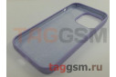 Задняя накладка для iPhone 14 Pro (силикон, сиреневая (Full Case))