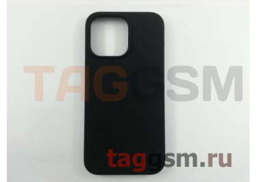 Задняя накладка для iPhone 14 Pro Max (силикон, черная (Full Case))