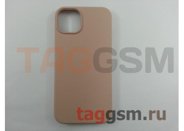 Задняя накладка для iPhone 14 Plus (силикон, розовый песок (Full Case))
