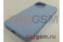 Задняя накладка для iPhone 14 (силикон, небесно-голубая (Full Case))