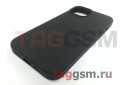 Задняя накладка для iPhone 14 (силикон, черная (Full Case))
