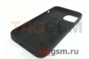 Задняя накладка для iPhone 14 (силикон, черная (Full Case))