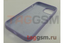 Задняя накладка для iPhone 14 (силикон, сиреневая (Full Case))