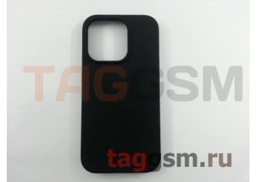 Задняя накладка для iPhone 14 Pro (силикон, черная (Full Case))