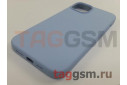 Задняя накладка для iPhone 14 Plus (силикон, небесно-голубая (Full Case))