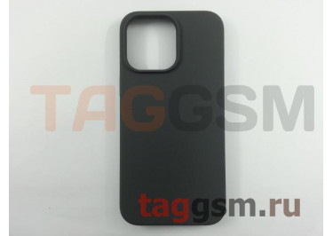 Задняя накладка для iPhone 14 Pro Max (силикон, угольно-серая (Full Case))