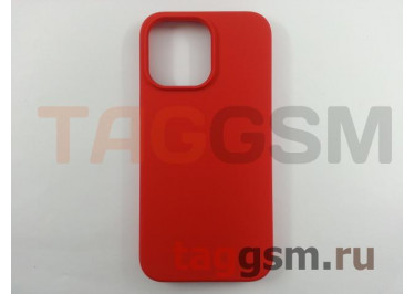 Задняя накладка для iPhone 14 Pro Max (силикон, красная (Full Case))