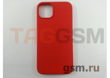 Задняя накладка для iPhone 14 Plus (силикон, красная (Full Case))
