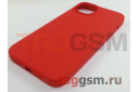 Задняя накладка для iPhone 14 Plus (силикон, красная (Full Case))