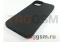 Задняя накладка для iPhone 14 (силикон, матовая, черная (Soft Matte)) Faison