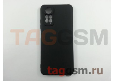Задняя накладка для Xiaomi Note 11S 4G (силикон, черная (Matte)) Faison