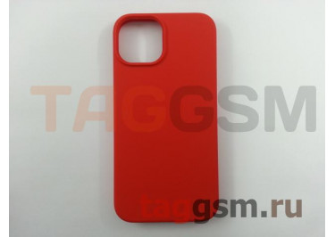 Задняя накладка для iPhone 14 (силикон, красная (Full Case)) Faison