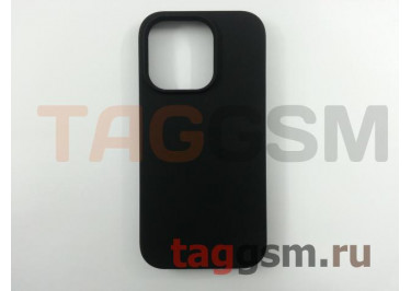 Задняя накладка для iPhone 14 Pro (силикон, черная) Faison