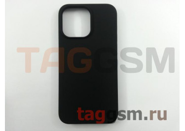 Задняя накладка для iPhone 14 Pro Max (силикон, черная) Faison