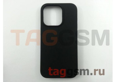 Задняя накладка для iPhone 14 Pro (силикон, черная (Full Case)) Faison