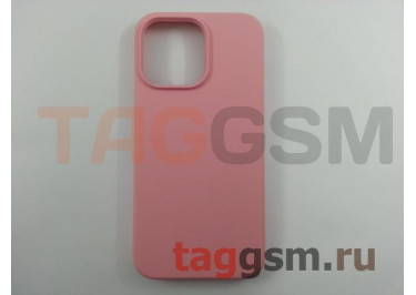 Задняя накладка для iPhone 14 Pro Max (силикон, розовая (Full Case)) Faison