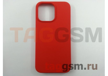 Задняя накладка для iPhone 14 Pro Max (силикон, красная) Faison