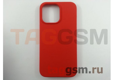 Задняя накладка для iPhone 14 Pro Max (силикон, красная (Full Case)) Faison