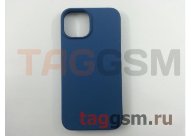 Задняя накладка для iPhone 14 (силикон, синяя) Faison