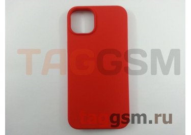Задняя накладка для iPhone 14 Plus (силикон, красная) Faison
