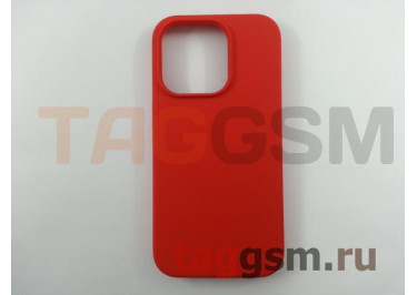 Задняя накладка для iPhone 14 Pro (силикон, красная) Faison