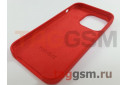 Задняя накладка для iPhone 14 Pro (силикон, красная) Faison