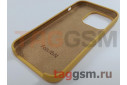 Задняя накладка для iPhone 14 Pro (силикон, золото) Faison
