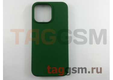 Задняя накладка для iPhone 14 Pro Max (силикон, темно-зеленая (Full Case)) Faison