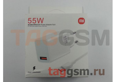 Блок питания USB (сеть) 5000mA (55W) (белый), для Xiaomi