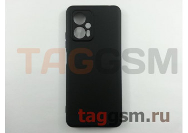 Задняя накладка для Xiaomi Poco X4 GT 5G (силикон, с защитой камеры, черная (Full Case))
