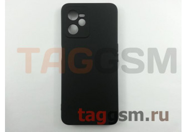 Задняя накладка для Realme C35 (силикон, с защитой камеры, черная (Full Case))
