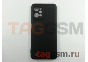 Задняя накладка для Realme C31 (силикон, с защитой камеры, черная (Full Case))
