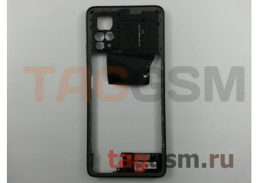 Средняя часть корпуса для Xiaomi Poco X4 Pro 5G (черный)