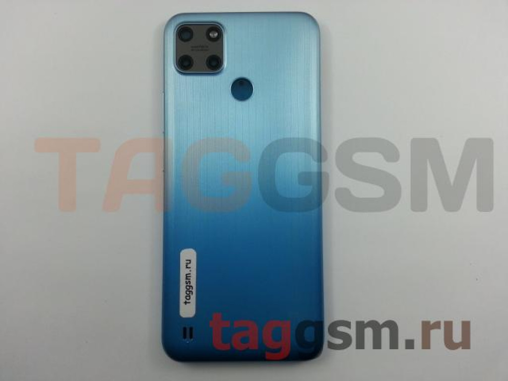 Задняя крышка для Realme C25Y (RMX3265) (голубой)