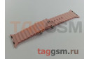 Ремешок для Apple Watch 38mm / 40mm / 41mm (силикон, Ocean band. рифленый, розовый)