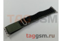 Ремешок для Apple Watch 42mm / 44mm / 45mm / 49mm (полиэстер, Alpine loop, зеленый / черный)