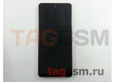 Дисплей для Samsung  SM-A536 Galaxy A53 5G (2022) + тачскрин + рамка (персиковый), ОРИГ100%