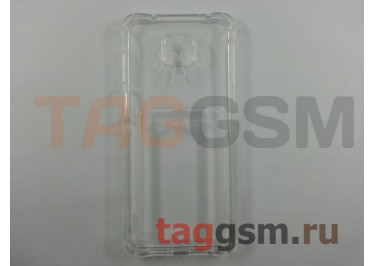 Задняя накладка для Xiaomi Redmi Note 9 Pro / Note 9 Pro Max / Note 9S (силикон, с защитой камеры, с визитницей, прозрачная (Full TPU Case)) Armor series