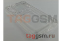 Задняя накладка для Samsung S906B Galaxy S22 Plus 5G (2022) (силикон, с защитой камеры, с визитницей, прозрачная (Full Case)), ориг