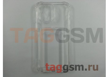 Задняя накладка для iPhone 14 Pro Max (силикон, с защитой камеры, с визитницей, прозрачная (Full TPU Case)) Armor series