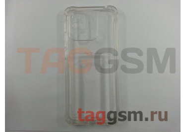 Задняя накладка для Xiaomi Redmi 10C (силикон, с защитой камеры, с визитницей, прозрачная (Full TPU Case)) Armor series