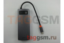 USB Type-C HUB 4 в 1 (Metal Gleam Series Multifunctional (Разъемы 4хUSB 3.0 + внешнее питание Type-C)) (BS-OH066 / WKWG070013) серый, Baseus